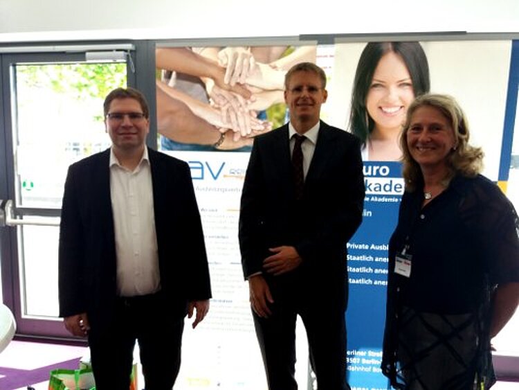 Mit Stadtrat Dollase auf der Berufsinformationsmesse