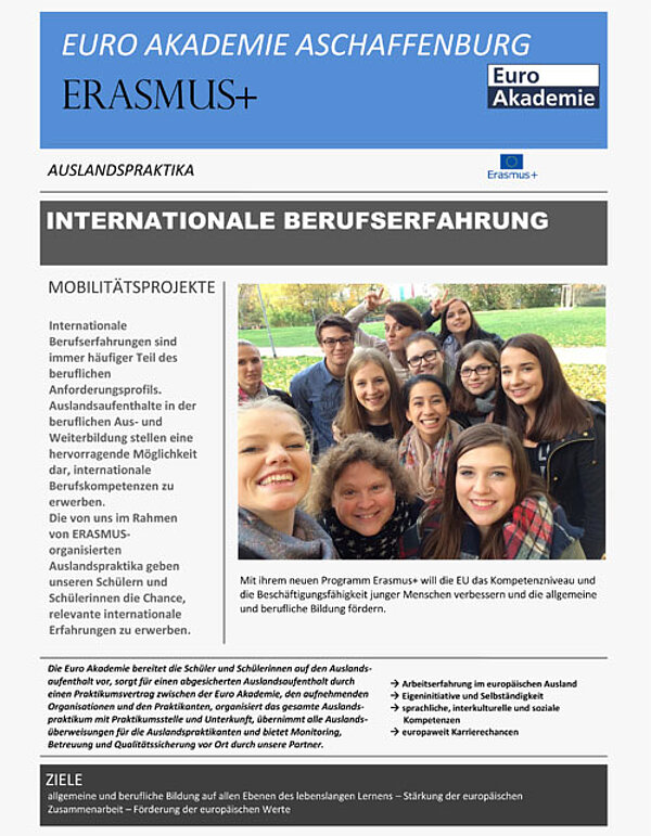 Internationale Berufserfahrungen mit Erasmus+