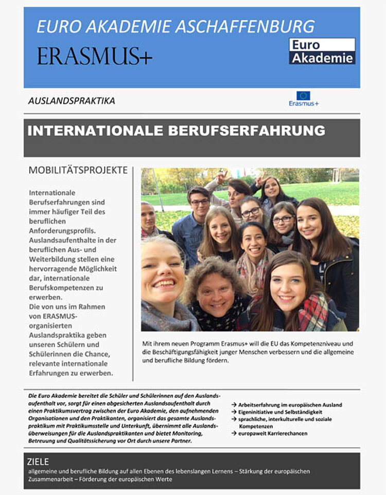 Internationale Berufserfahrungen mit Erasmus+