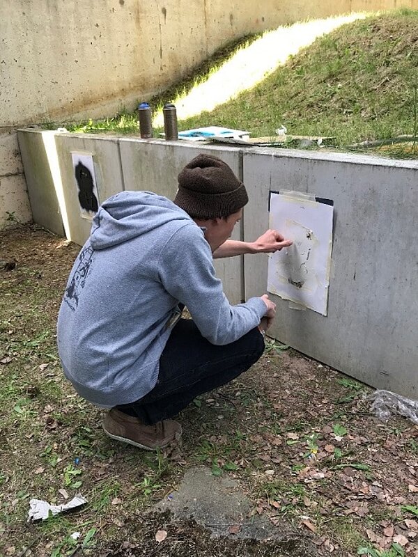 Ästhetik: Stencil in der Schule