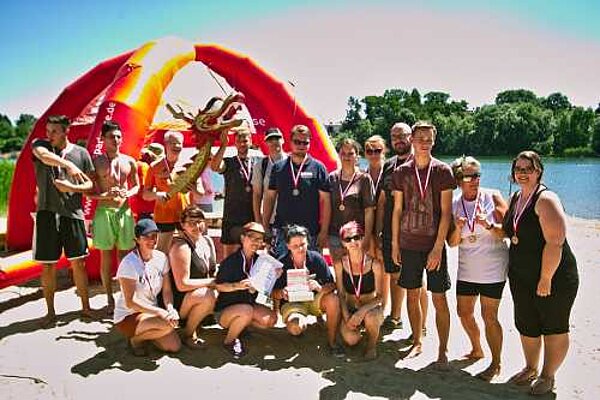 3. Platz beim Drachenbootrennen