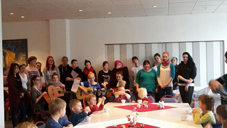 In der Weihnachtsbäckerei …