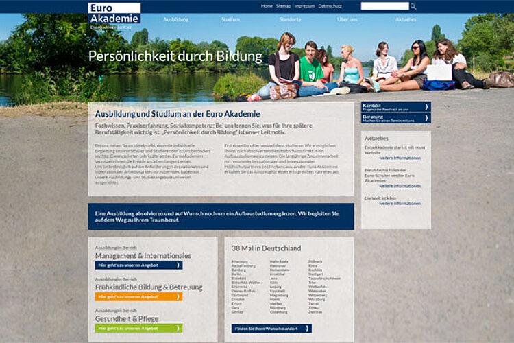 Euro Akademie startet mit neuer Website