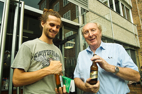 Grillparty mit portugiesischen Ausbildungsbewerbern