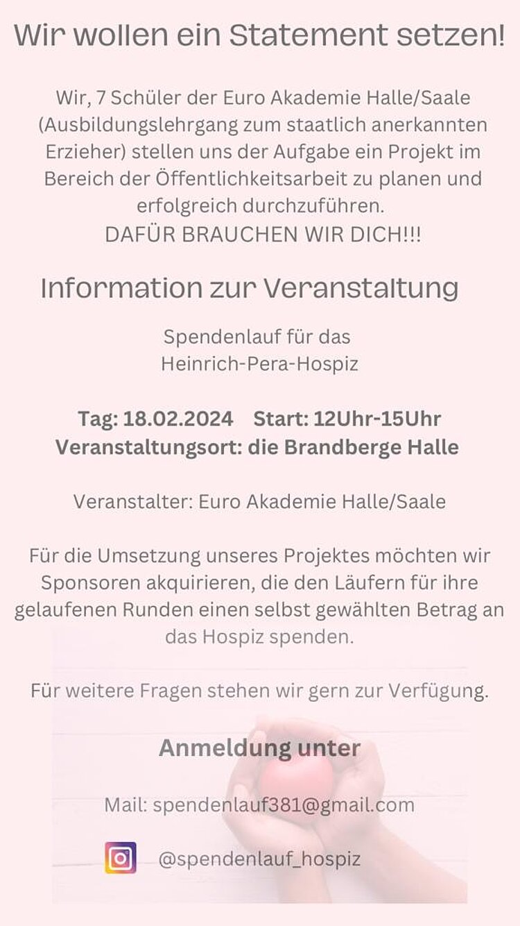 Spendenlauf für das Heinrich-Pera-Hospiz