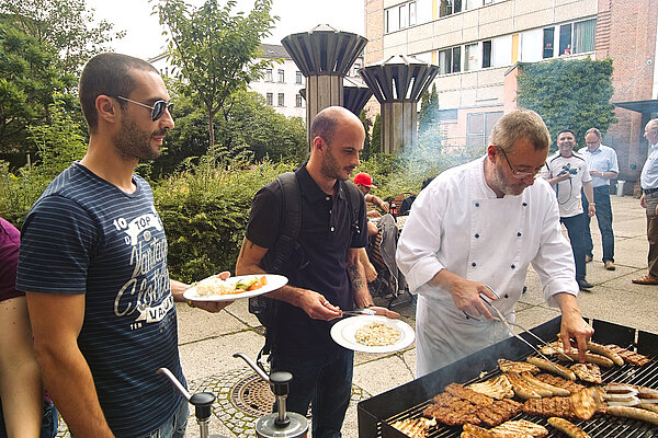 Grillparty mit portugiesischen Ausbildungsbewerbern
