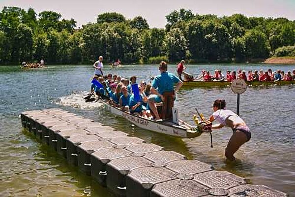 3. Platz beim Drachenbootrennen