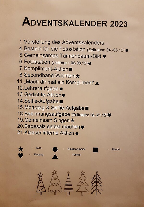 Ein Adventskalender der besonderen Art: Für- und miteinander
