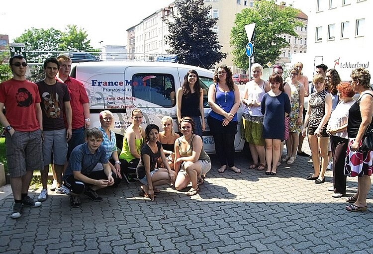 Das „France Mobil“ unterwegs in Halle!