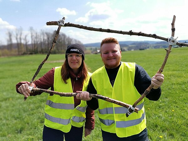 Aktive Stationsarbeit im Freien