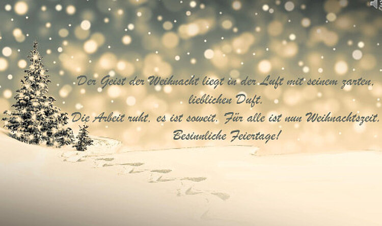 Von drauß' vom Walde komm ich her, ich muss euch sagen, es weihnachtet sehr ..."