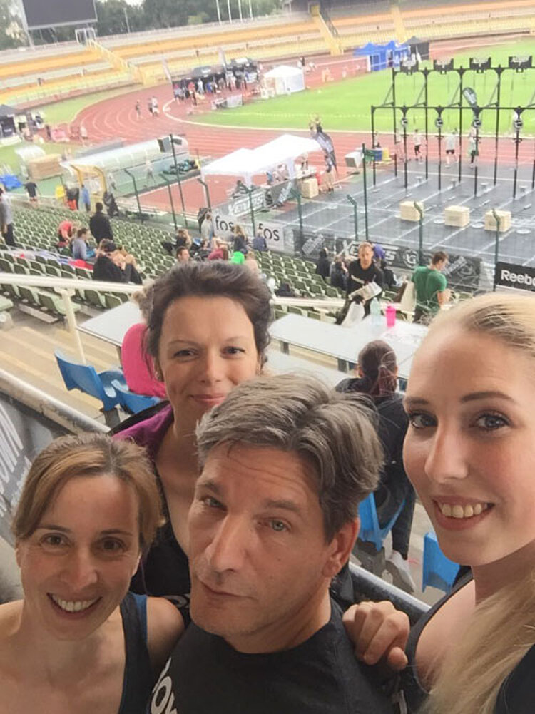 Massagen und Motivation: Physiotherapeuten beim Berliner Throwdown aktiv