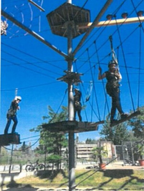 Läuft gut – auf dem Kletterturm