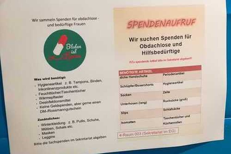 Auszubildende engagieren sich für Wohnungslose