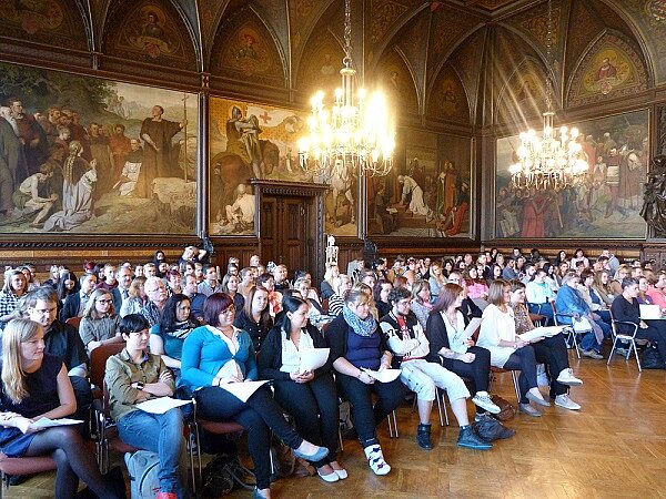 Feierliche Begrüßung der neuen Schüler im Erfurter Rathaus
