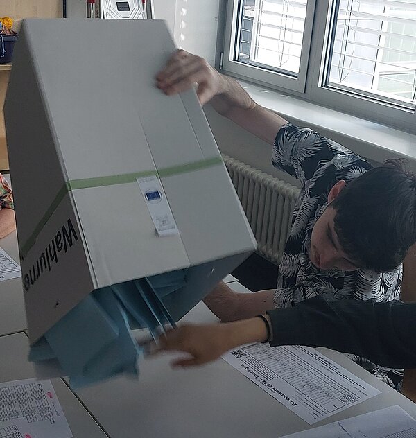 Juniorwahl an der Euro Akademie Erfurt zur Europawahl