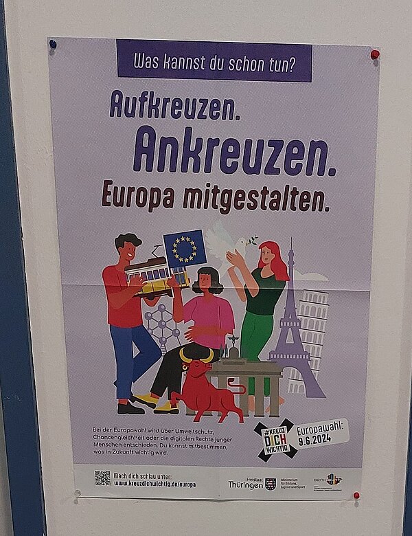 Juniorwahl an der Euro Akademie Erfurt zur Europawahl
