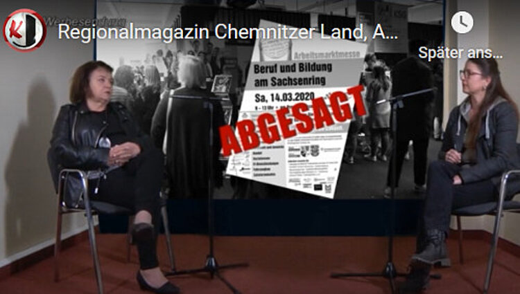 Studio-Talk im regionalen Kabelfernsehen zum Thema „Schock Corona“