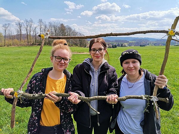 Aktive Stationsarbeit im Freien
