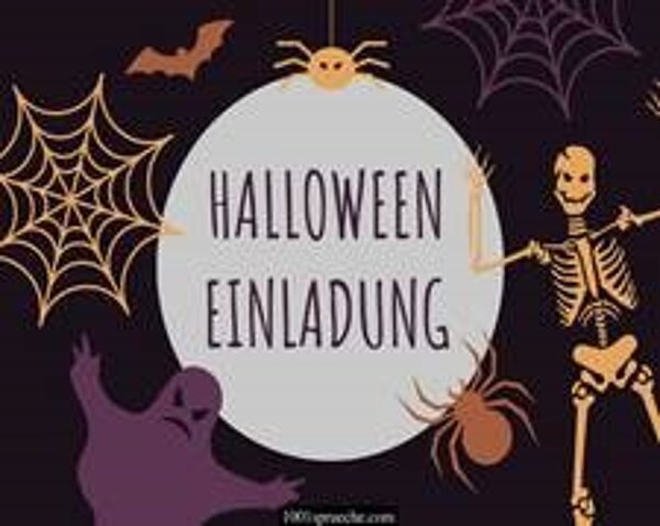 Einladung Tag der offenen Tür und Halloween Party