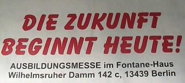 Berufsinformationsmesse "Die Zukunft beginnt heute!"