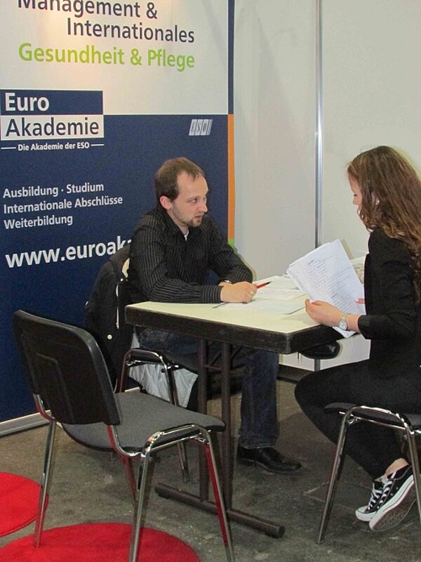 Euro Akademie Oldenburg heiß begehrt auf der vocatium-Messe