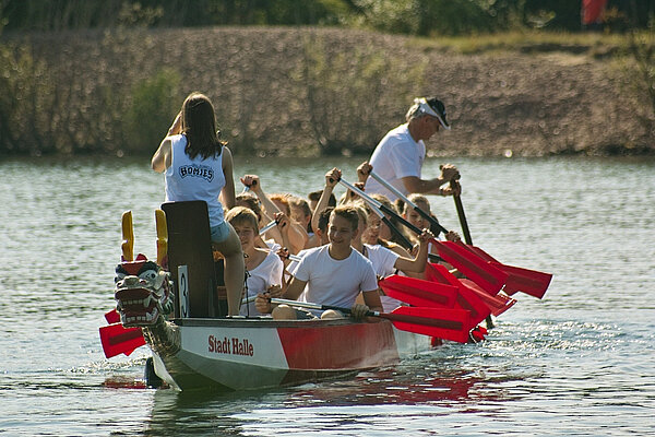 3. Platz beim Drachenbootrennen für die "Akademie-Drachen"