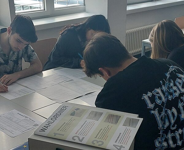 Juniorwahl an der Euro Akademie Erfurt zur Europawahl