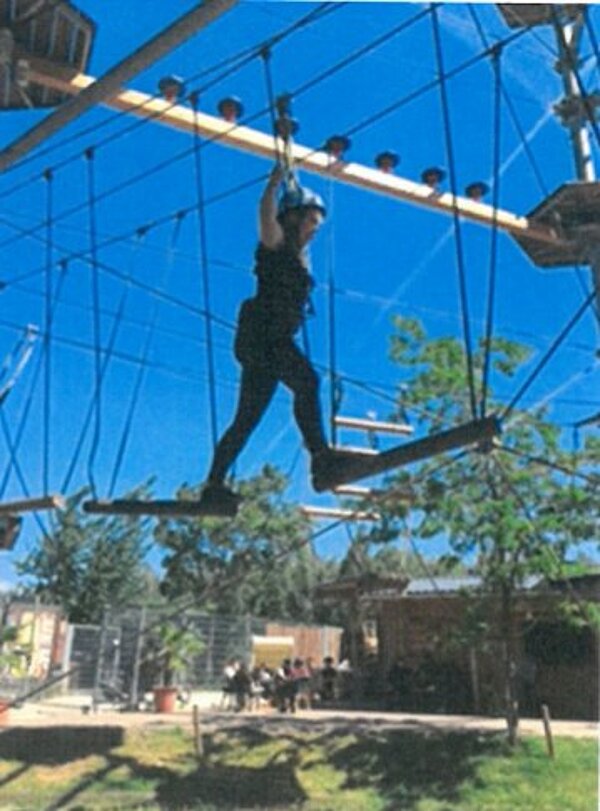 Läuft gut – auf dem Kletterturm