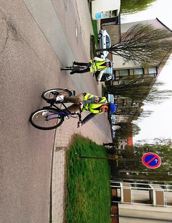Fahrradprüfung an der Anhalt-Grundschule