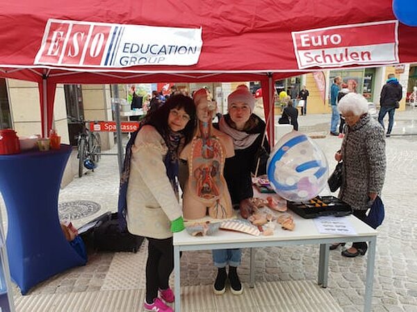 Die Euro Akademie beim Straßenfest in Meißen