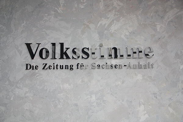 Exkursion in das Druckzentrum der "Volksstimme" in Barleben