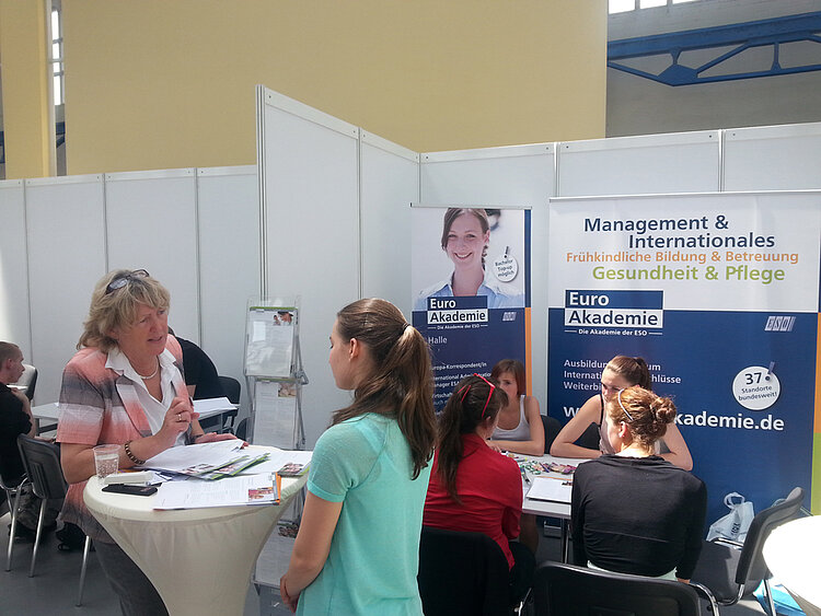 Euro Akademien gemeinsam auf der "vocatium" in Dessau-Roßlau