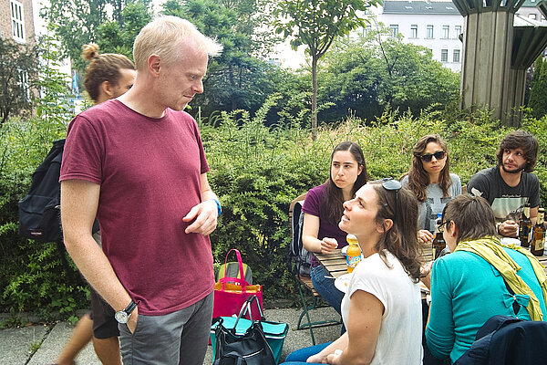 Grillparty mit portugiesischen Ausbildungsbewerbern