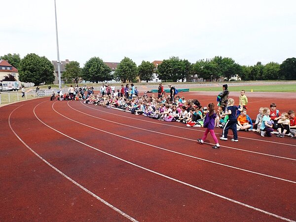 Sportfest an der Grundschule Anhalt-Siedlung in Bitterfeld