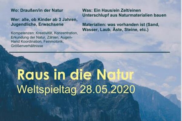 Weltspieltag: Raus in die Natur