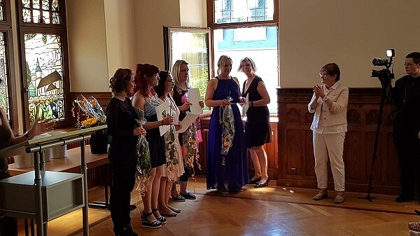 Festliche Abschlussfeier im Rathaussaal