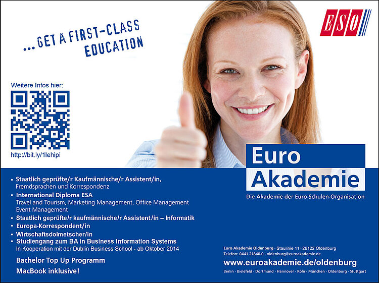 Erste Telc-Prüfung Englisch in Oldenburg