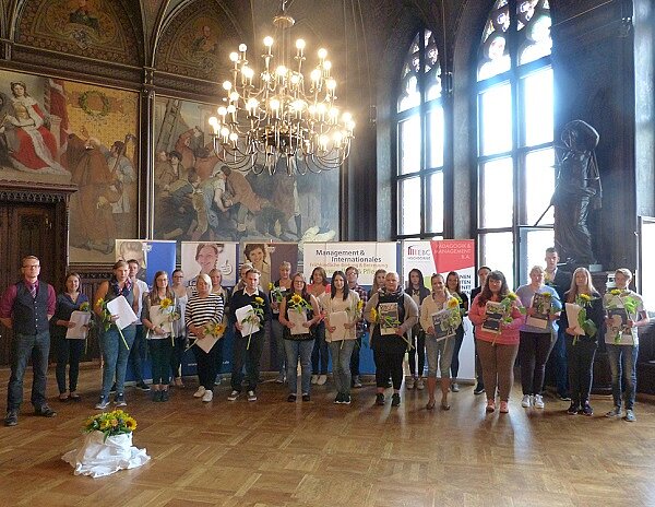Feierliche Begrüßung der neuen Schüler im Erfurter Rathaus