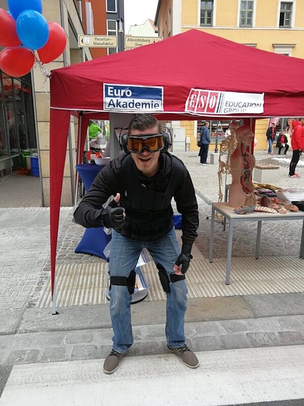 Die Euro Akademie beim Straßenfest in Meißen