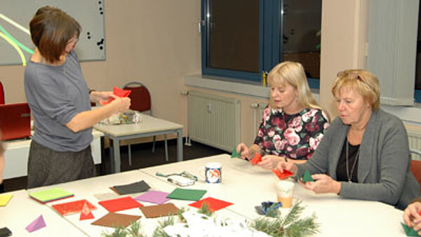 Hosentaschensterne und Weihnachtsschachteln