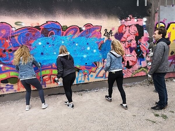 Graffiti-Projekt der Euro Akademie Erfurt