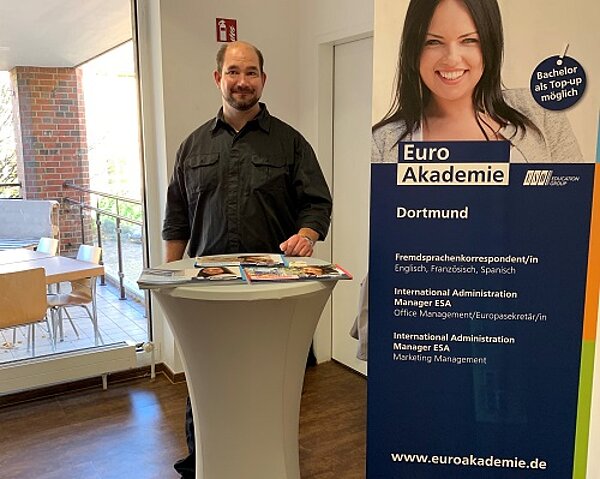 Infostand am Privaten Aufbaugymnasium Iserlohn