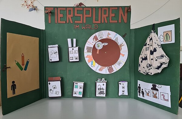 Schüler*innen gestalten kreative Lapbooks