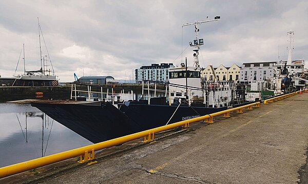Schiffe an ihrem Liegeplatz am Port of Galway
